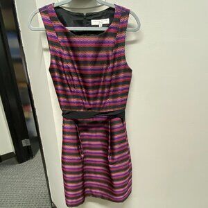 Trina Turk Multi Color Striped Sleeveless Dress Size 8